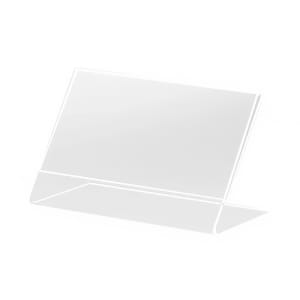 151-561 Tabletop Menu Card Holder - 3 1/2" x 5 1/2 , Acrylic