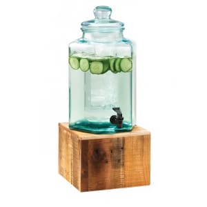 GLASS DRINK DISPENSER 47 WITH STAND FONTANA - FT360-WHI