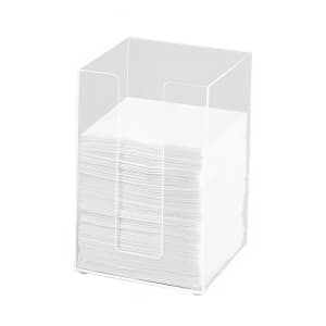 151-63512 5 1/2" Square Napkin Holder for 5" Napkins, Clear Acrylic