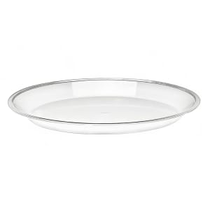 151-3151012 10" Round Turn N Serve Shallow Tray, Clear Acrylic