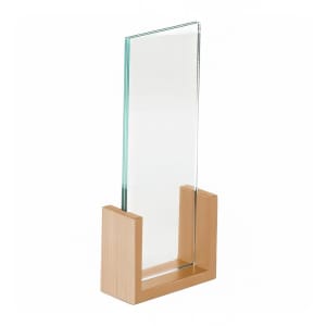 151-151041160 Tabletop Menu Card Holder - 4" x 11", Bamboo