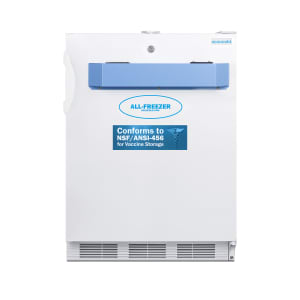 162-VT65MLVAC456ADA 23 5/8" Undercounter Vaccine Freezer - ADA Compliant, White, 115v