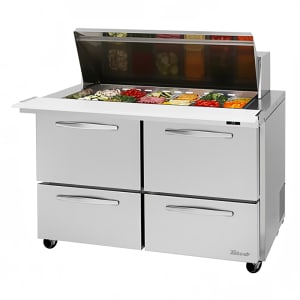 083-PST4818D4N 48" PRO Series Mega Top Sandwich/Salad Prep Table w/ Refrigerated Base, 115v