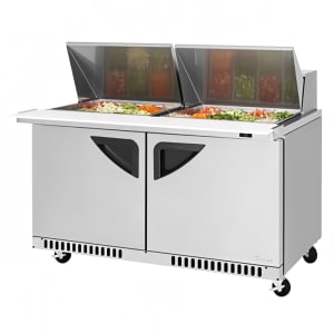 083-TST60SD24FBN 60 1/4" Sandwich/Salad Mega Top Prep Table w/ Refrigerated Base, 115v