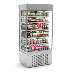 043-MDN3575S1A 35" Vertical Open Air Cooler w/ (6) Levels, 120v