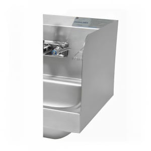 009-7PS11 12" Tall Welded Side Splash for Hand Sinks - 10" x 14" Bowls, Splash Mount