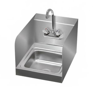 009-7PS23ECSPX Wall-Mount Commercial Hand Sink w/ 9" x 9" x 5" Bowl, Basket Drain