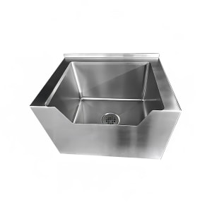 009-9OP48DF Floor Mount Mop Sink w/ 12"D Bowl, Drop Front