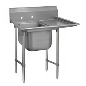 009-93812036R 62" 1 Compartment Sink w/ 20"L x 28"W Bowl, 12" Deep