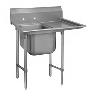009-93812024R 50" 1 Compartment Sink w/ 20"L x 28"W Bowl, 12" Deep