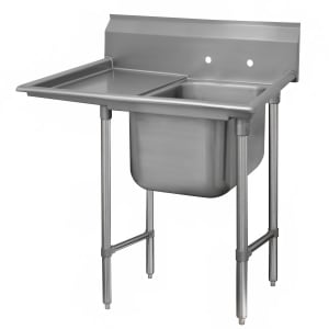 009-93812024L 50" 1 Compartment Sink w/ 20"L x 28"W Bowl, 12" Deep