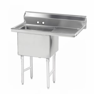 009-FS1362424R 62 1/2" 1 Compartment Sink w/ 36"L x 24"W Bowl, 14" Deep