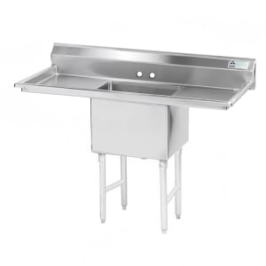 009-FS1242424RL 72" 1 Compartment Sink w/ 24"L x 24"W Bowl, 14" Deep