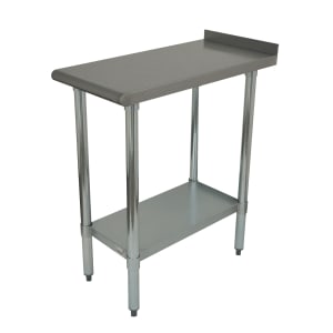 009-FTS3018X Equipment Filler Table w/ Undershelf - 18" x 30", 18 ga Stainless Steel