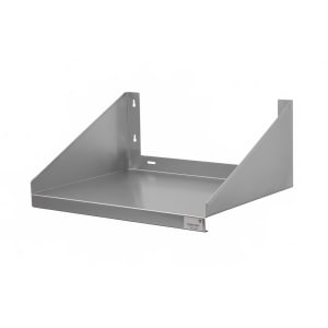 009-MS2030ECX Solid Wall Mounted Shelf, 30"W x 20"D, Stainless