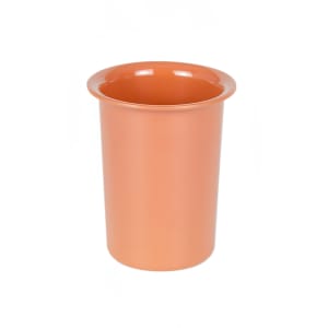 151-101762 4 1/2" Round Flatware Cylinder - 5 1/2"H, Melamine, Terra Cotta Orange