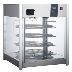 012-BMPW418 25 1/2" Rotating Heated Pizza Merchandiser w/ (4) Levels, 120v