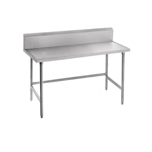 009-TKAG240 30" 16 ga Work Table w/ 430 Series Stainless Top, 5" Backsplash