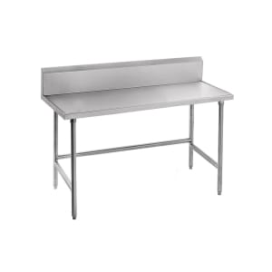 009-TKMG300 30" 16 ga Work Table w/ 304 Series Stainless Top, 5" Backsplash