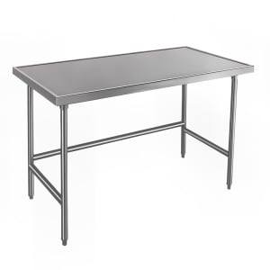 009-TVLG240 30" 14 ga Work Table w/ Open Base & 304 Series Stainless Marine Top