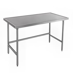 009-TVSS3012 144" 14 ga Work Table w/ Open Base & 304 Series Stainless Marine Top