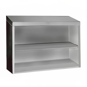 009-WCO1572 Wall Mount Cabinet Shelf - 72" x 15", Stainless Steel