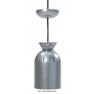 128-6003 48" Ceiling Mount Heat Lamp w/ Stem - Silver, 120v