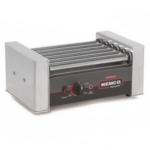 128-8010SX 10 Hot Dog Roller Grill w/ Manual Controls - Flat Top, 120v