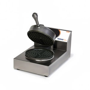 128-7020 Single Classic Belgian Waffle Maker w/ Removable Cast Aluminum Grids, 980W