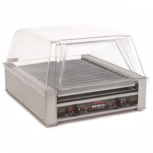 128-8045N220 45 Hot Dog Roller Grill w/ Manual Controls - Flat Top, 220v