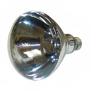 128-45376 Clear Lens Infrared Bulb For Infrared Bulb Warmers, 250W, 120 V