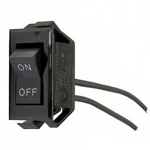 128-45379 Rocker Switch for Food & Infrared Warmers, On/Off w/ 6" Leads