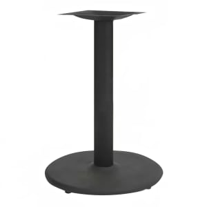 336-TR22M 2 Piece Dining Height Table Base Kit - 4" Column, 22" Round Base, Black