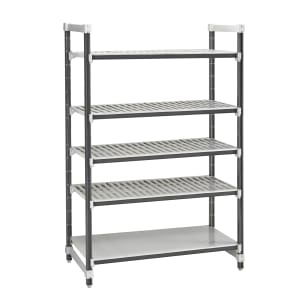144-EXU186084VS5480 Camshelving Elements XTRA Vented/Solid Shelving Unit - 5 Shelves, 60"L x 18"W x 84"H
