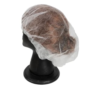 285-BC2400FP 24" Bouffant Hair Net - Poly, White