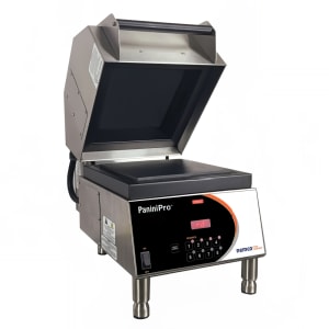 128-6900208FF Single Commercial Panini Press w/ Aluminum Smooth Plates, 208v/1ph