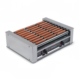 128-8027120 27 Hot Dog Roller Grill w/ Manual Controls - Flat Top, 120v