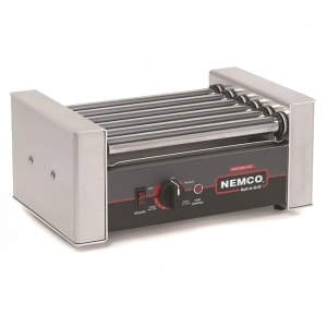 128-8010220 10 Hot Dog Roller Grill w/ Manual Controls - Flat Top, 220v
