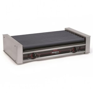 128-8036220 36 Hot Dog Roller Grill w/ Manual Controls - Flat Top, 220v