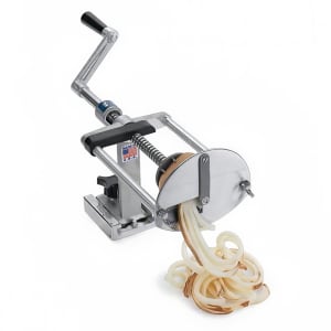 128-N55050AN Manual Potato Cutter w/ Preset Drive Depth & Easy Action Screw Drive, Stainless