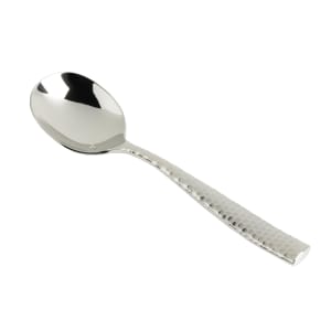 511-15102FC003 6 3/4" Bouillon Spoon with 18/10 Stainless Grade, Lucca Faceted Pattern