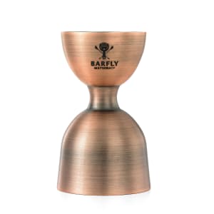 132-M37006ACP Double Jigger - 1 oz & 2 oz, Stainless Steel, Antique Copper Finish