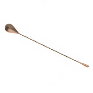 132-M37012ACP 11 13/16" Bar Spoon w/ Teardrop End, Antique Copper