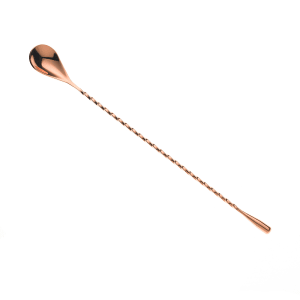 132-M37012CP 11 13/16" Bar Spoon w/ Teardrop End, Copper