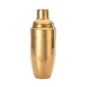 132-M37039GD 3-Piece Japanese Cocktail Shaker, Gold