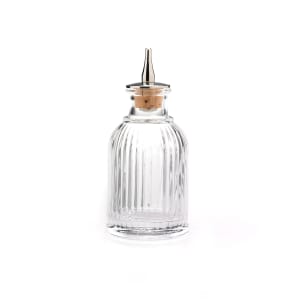 132-M37128 3 oz Bitters Bottle w/ Stainless/Cork Dasher