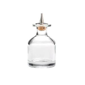 132-M37129 4 2/5 oz Bitters Bottle w/ Stainless/ Cork Dasher