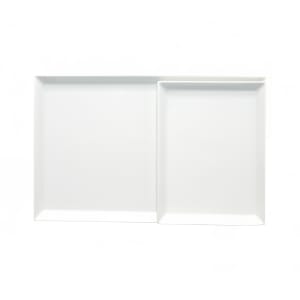 511-TC7200DV45 13" x 8" Rectangular Coupe du Jour Tray - China, White