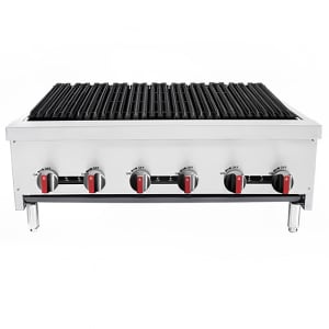 012-BACGG366 36" Gas Charbroiler w/ Cast Iron Grates, Convertible