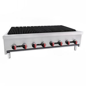 012-BACGG488 48" Gas Charbroiler w/ Cast Iron Grates, Convertible